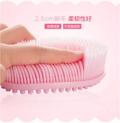 China Factory Wholesale Price Silicone Body Sponge Scalp Massage Shampoo Brush Silicone Shampoo Massage Hair Scalp Comb Body Bath Brush