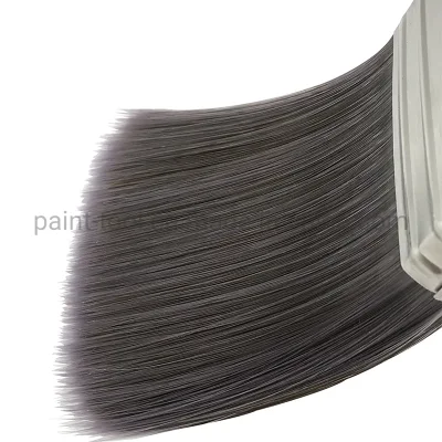 2.5 Inch 63mm Solid Round Tapered Secure-Lock Strainless Steel Raw Timber Handle Slim Brush