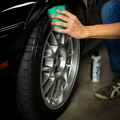 Car Wax Sponge Wonder Wave Contoured Large Tire Dressing Applicator Pad