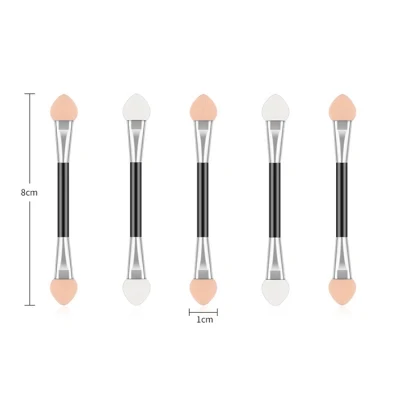 Factory Direct Selling Double Head Disposable Eyeshadow Sponge Applicator Mascara Brush with Foam Tip for Eyeshadows Stick Kit