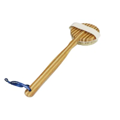 Disassembly Head Bamboo Bath Brush with Massage DOT Skin Scrub Exfoliating Scrubber Back Shower Body Bath Brush