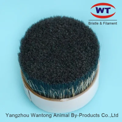 Grey Boiled Bristles Mixed with Synthetic Polyester Pet PBT Tapered Filaments for Paint Brushes Making