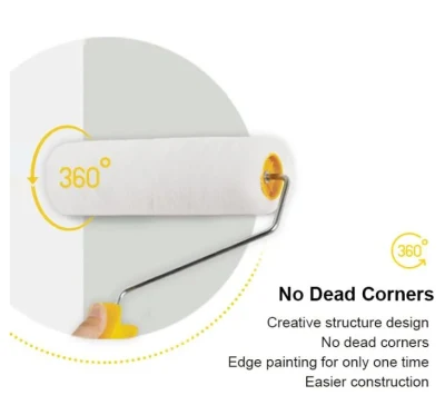Polyester Fabric 18mm Nap Large Paint Absorption Customized 9&prime;&prime; Paint Roller for for Large Painting Interior DIY