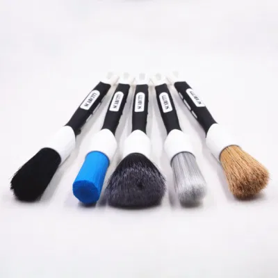 5PCS Soft Car Detailing Brush Set Car Cleaning Special Paper Box Packing Automotive Seat Gap Detailing Brush Kit
