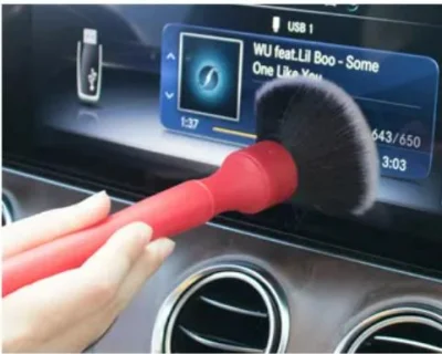 240mm Car Interior Detailing Brush Red for Cleaning