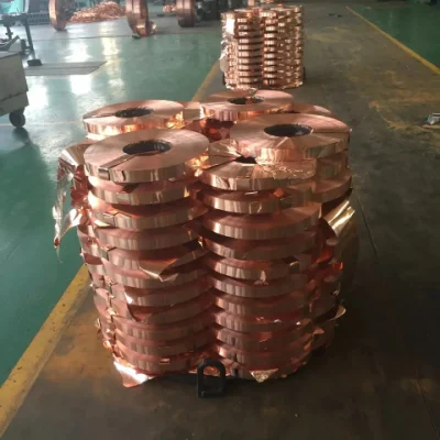 0.035mm Thickness Copper Foil Strip Extra Thin C11000 Copper Strip Price for Battery