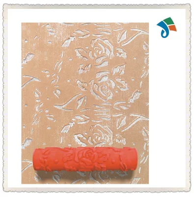 Wooden or TPR Handle Pattern Paint Roller for Wall Decoration