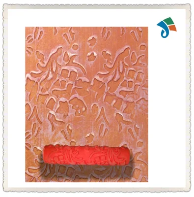 Wooden or TPR Handle Pattern Paint Roller for Wall Decoration