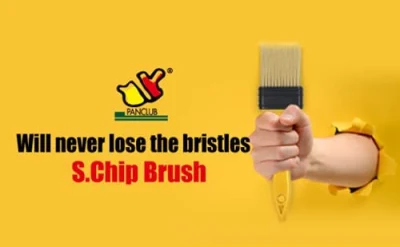 Flat Plastic Paint Brush with Sharp Tip Bristle Good Value Paint Brush