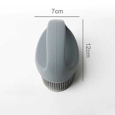 Ultra Soft Shower Body Back Cleaning Tool with Handle Long Hair Silicone Body Back Brush Sponge Bath Brushes