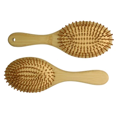 Wholesale Oval Bamboo Paddle Brush Hair Air Cushion Massage Brush