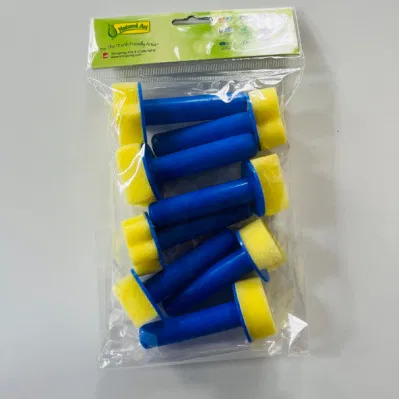 Seals DIY Stamp Plastic Handle Paint Brush for Children Graffiti and Painting Sponge