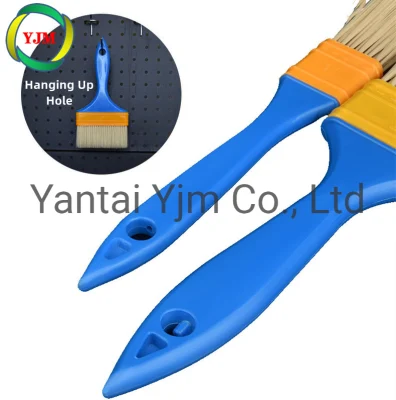 Hot Deals 1&quot;/2&quot;/3&quot;/4&quot; Good Quality Flat Paint Brush with Plastic Handle, for DIY Painting, Paint Brush, Oil Brush, Dust Cleaning, Industrial Implant Brush
