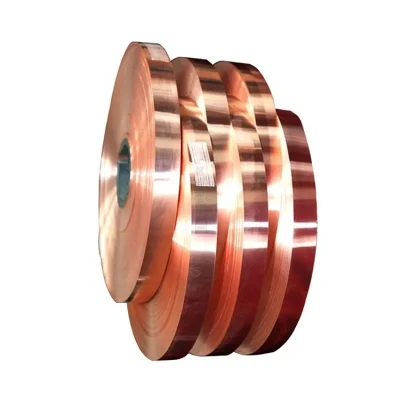 Half Hard Pure Thin C10100 C10300 C11000 C12200 Copper Foil Tape in Coil 99.9% Pure Copper