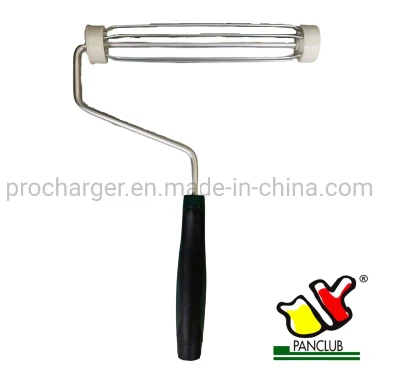 Wholesale 9&quot; Heavy Duty 5 Wire Cage Paint Roller Frame with 5.9mm Core Frame and Plastic Handle