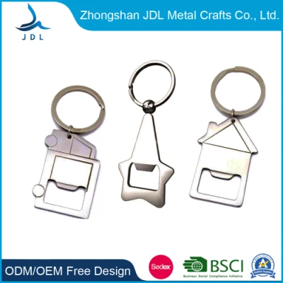 Pub Eatery Practical Advertising Sells Eco- Friendly Wood Beer Square Metal Paint Can Opener&amp; Souvenir Beer Bottle Opener (111)