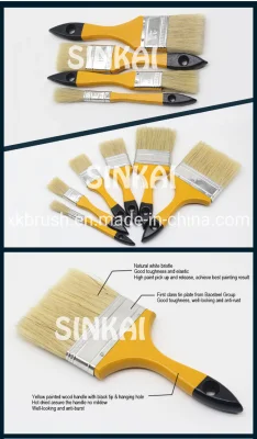Wooden Handle Paint Brush with Bristle Mixed with Synthetic Filaments for Philippine Market