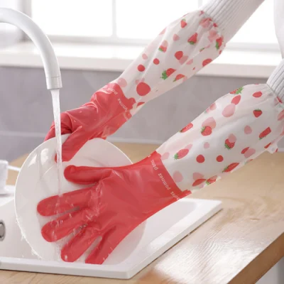 Red Gloves with Red Polka DOT and White Bow Mi26030