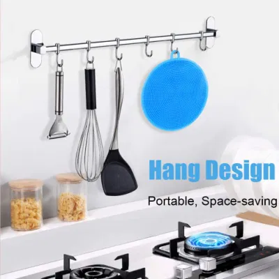 Silicone Non Stick Household Round Shape Dish Cleaning Brush