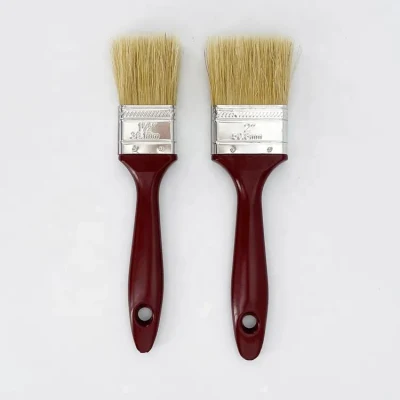 Yunxiao Bristle Brushes with Smooth Sanded Wood 1 Inch 2 Inch 3 Inch 4 Inch White Painting Chip Paint Type Paint Brush