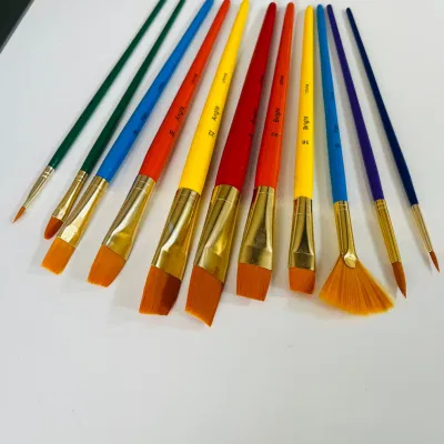 11PCS Different Collour Nylon Hair Artist Paint Brushes
