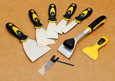 2.5&quot; Aluminium Paint Scraper with TPR Handle and 6PCS Spare Blades