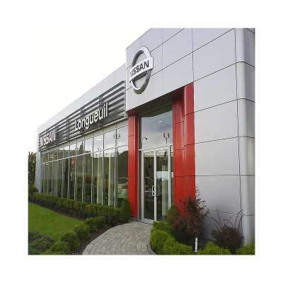Outdoor Wall Panels Facade Acm Exterior Panels OEM Curtain Wall Aluminium Composite