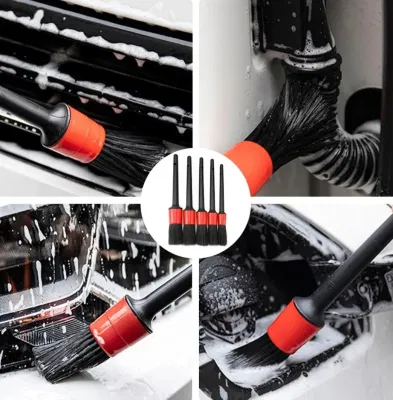 Customized 5PCS Detailing Car Brush for Car Auto Interior Cleaning Brush