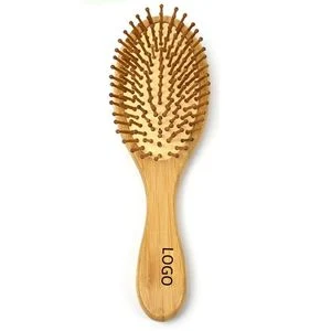 22mm Eco Friendly Oval Shampo Natural Babmoo Paddle Hair Brush Bathroom Accessories