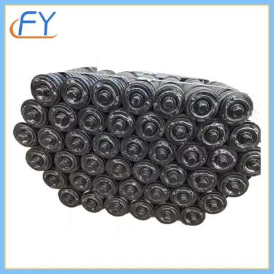 Water Proof Spray Rubber Idler Paint Iron Conveyor Roller Price for Cement, Mine, Coal Industries