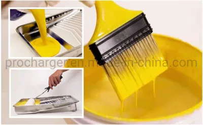 1&quot; Flat Plastic Paint Brush with Sharp Tip Bristle Good Value Paint Brush