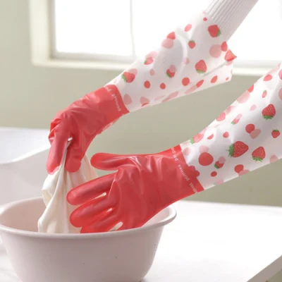 Red Gloves with Red Polka DOT and White Bow Mi26030