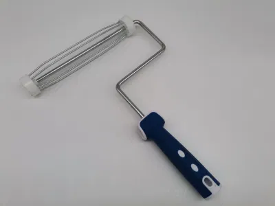 7&quot; Us 5-Wire or 4 Wire Cage Metal Paint Roller Frame with Rubber Handle
