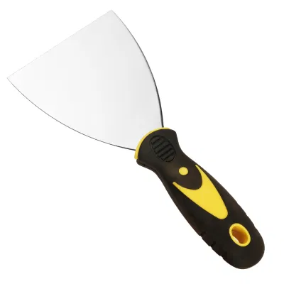 4&quot; Stainless Steel Wall Scraper Putty Knife with TPR Soft Handle