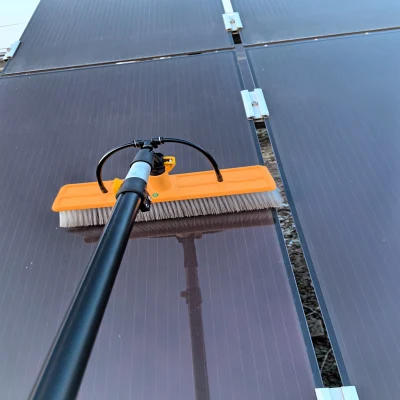 High Standard Manufacture Manual Spray Brush with 7.5 M Telescopic Water Fed Handle for Cleaning Solar Panels Windows Glass Walls
