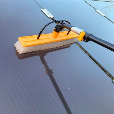 High Standard Manufacture Manual Spray Brush with 7.5 M Telescopic Water Fed Handle for Cleaning Solar Panels Windows Glass Walls