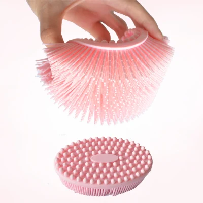 China Factory Wholesale Price Silicone Body Sponge Scalp Massage Shampoo Brush Silicone Shampoo Massage Hair Scalp Comb Body Bath Brush