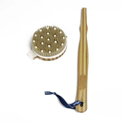 Disassembly Head Bamboo Bath Brush with Massage DOT Skin Scrub Exfoliating Scrubber Back Shower Body Bath Brush