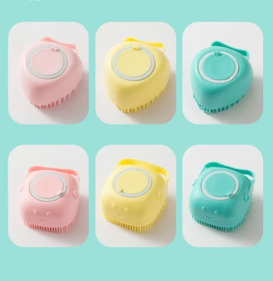 Manufacturer Wholesale Square Love Grooming Tool Cat Dog Pet Bath Brush