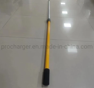 Professional 3 Meter 2 Section Dark Blue Fiberglass Extension Pole with Red Button Lock