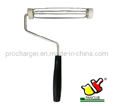 Good Quality 7&quot; Heavy Duty 5 Wire Cage Paint Roller Frame with 7.9mm Core Frame and Plastic Handle