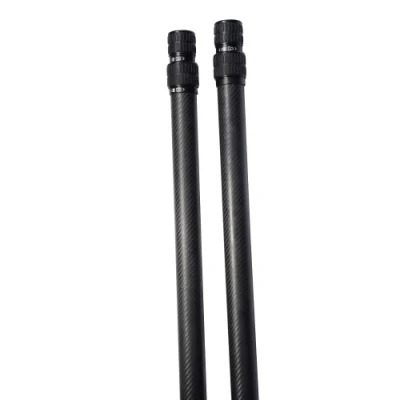 Light Weight Custom Fiberglass Carbon Fiber Tapered Telescopic Pole