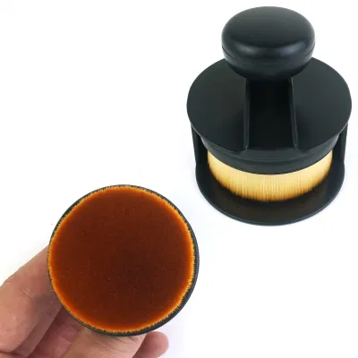 High Density Portable Car Duster Interior Cleaning Brush Auto Tire Brush with Cover for Car Detailing Kit Bicolor