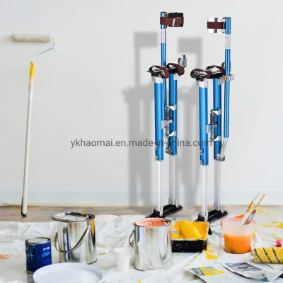 Aluminum Tool Stilts 24&quot;-40&quot; Inch Adjustable Height Drywall Stilt for Taping Painting Painter Red Silver Blue