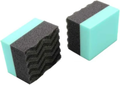 Car Wax Sponge Wonder Wave Contoured Large Tire Dressing Applicator Pad