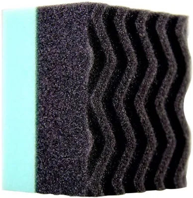 Car Wax Sponge Wonder Wave Contoured Large Tire Dressing Applicator Pad