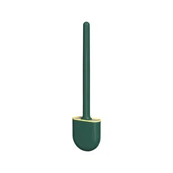 New Toilet Brush Black Wall Mounted Silicone Toilet Brush and Holder Set