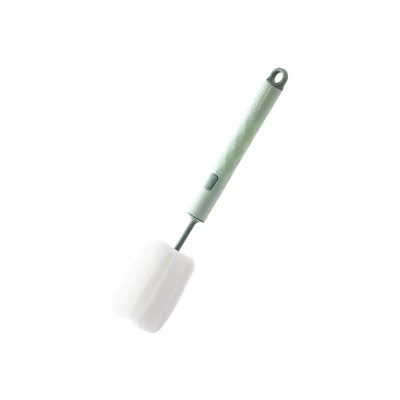 Removeable Long Plastic Handle Sponge Cleaning Brush