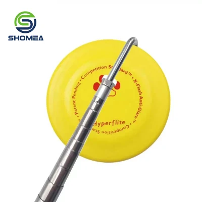 Custom Hard Stainless Steel Extension Pole Disc Golf Retriever Telescopic Pole with Hook