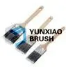 Premium Synthetic Filament Paint Brushes with Long Wooden Handle